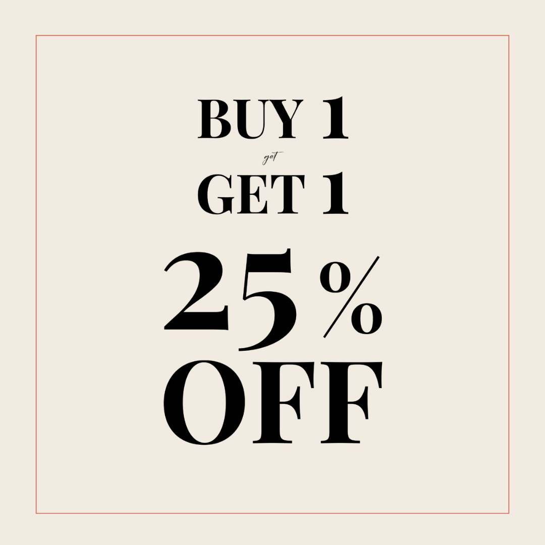 Buy One Get One 25% OFF