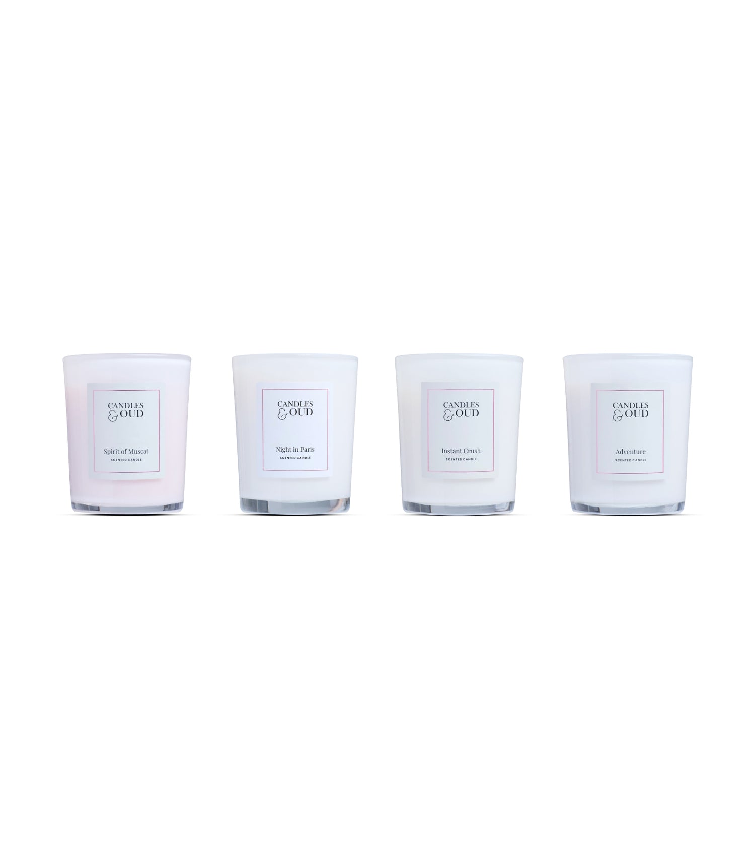 Aromas Collection: 4 Mini Candles